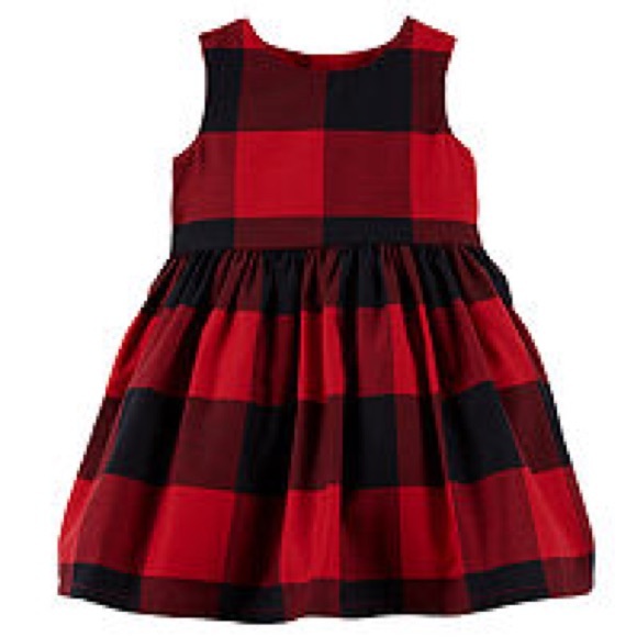 Carter’s Sleeveless Buffalo Check Aline Dress Set